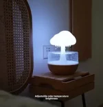 Rain Cloud Night Light Humidifier with Raining Water Drop Sound Oil Diffuser for Bedroom - Image 3